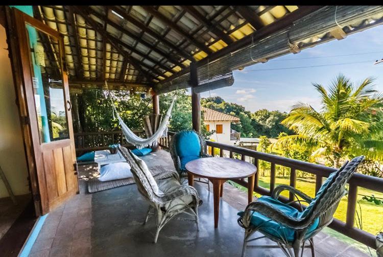 Espelho Bahia Blue House Bed & Breakfast Praia do Espelho Exterior photo